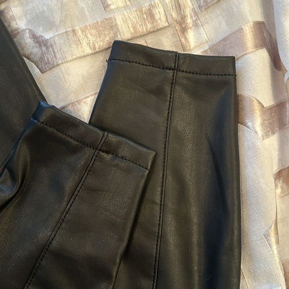 Faux leather Lipsy skinny high rise woman legging size 4 - Picture 6 of 9